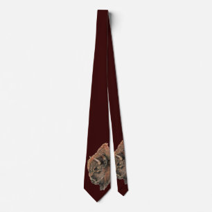 Bison Buffalo Art Krawatte