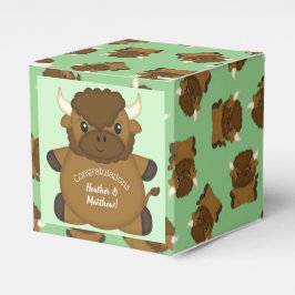 Bison Buffalo Baby Dusche Geschenkschachtel