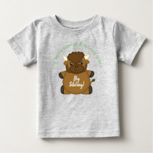 Bison Buffalo Baby Dusche Grün Baby T-shirt