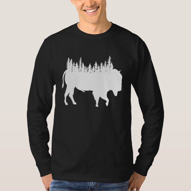 Bison Buffalo Buffalo National Park Natural Americ T-Shirt (Vorderseite)