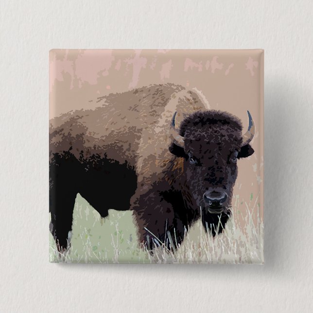 Bison/Buffalo Button (Vorderseite)