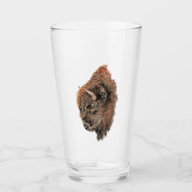 Bison Buffalo Glas (Vorderseite)