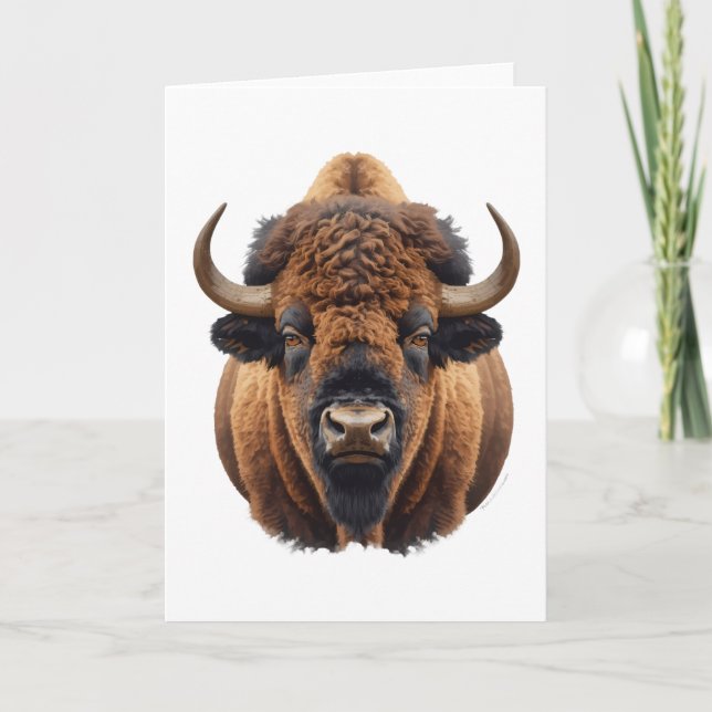 Bison / Buffalo Karte (Vorderseite)