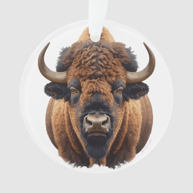 Bison / Buffalo Ornament (Vorderseite)