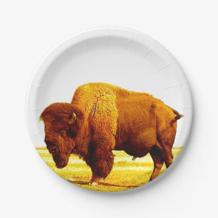 Bison/Buffalo Pappteller