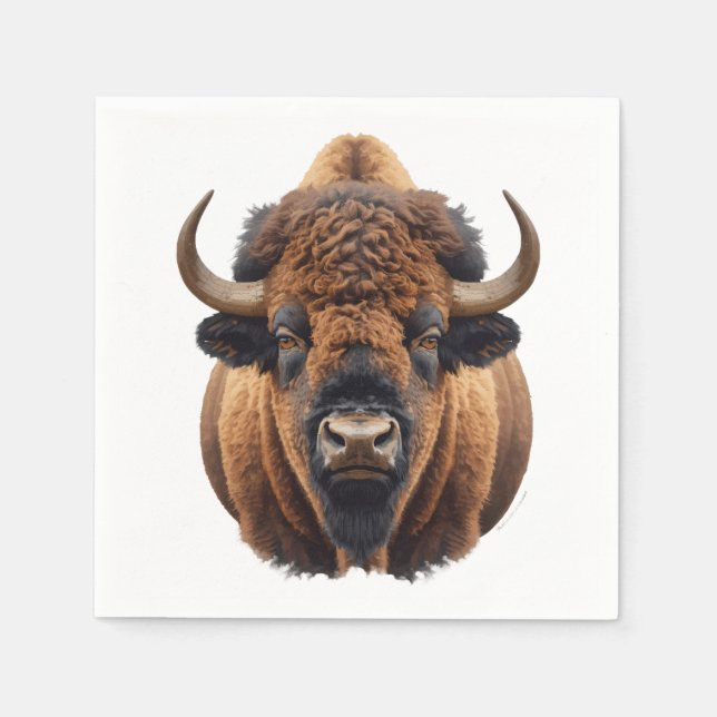 Bison / Buffalo Serviette (Vorderseite)