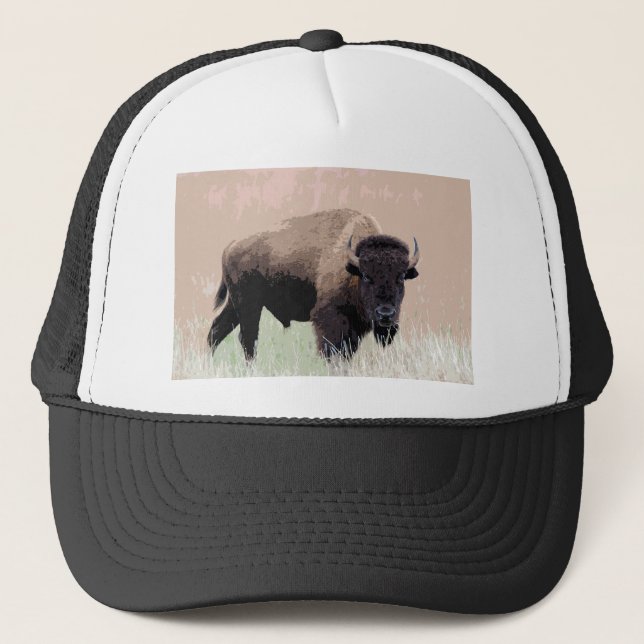 Bison/Buffalo Truckerkappe (Vorderseite)