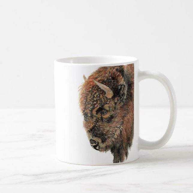 Bison Buffalo Wilhelm Tell Kaffeetasse (Rechts)
