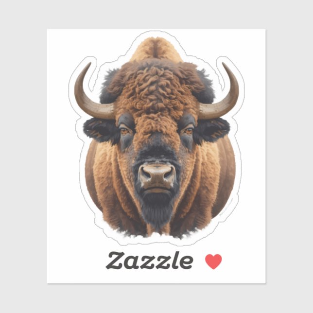 Bison / Büffel Aufkleber (Blatt)