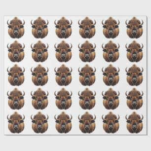 Bison / Büffel Geschenkpapier