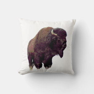 Bison Büffel Kissen