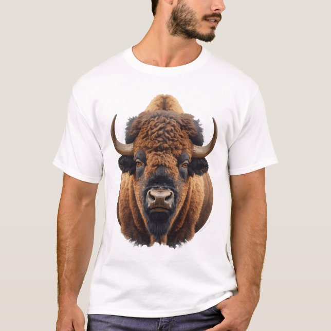 Bison / Büffel T-Shirt (Vorderseite)
