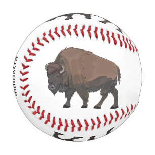 Bison-Cartoon-Abbildung Baseball