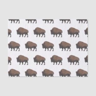 Bison-Cartoon-Abbildung Seidenpapier