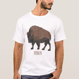 Bison-Cartoon-Abbildung T-Shirt