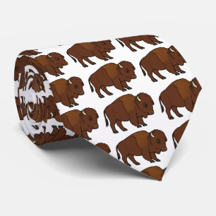 Bison-Cartoon Krawatte