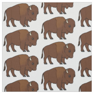 Bison-Cartoon Stoff