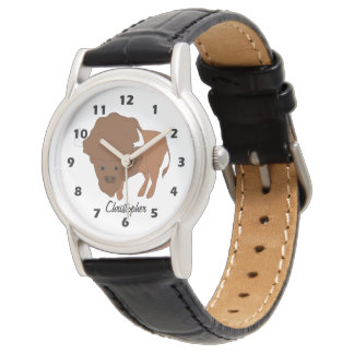 Bison-Design Armbanduhr