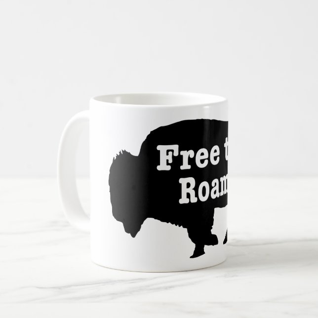 Bison free to roam kaffeetasse (Vorderseite Links)