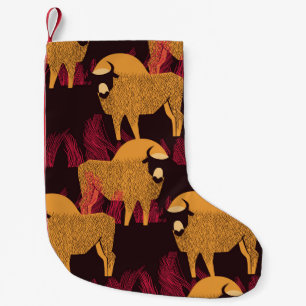Bison High Grass: Feldmuster. Kleiner Weihnachtsstrumpf