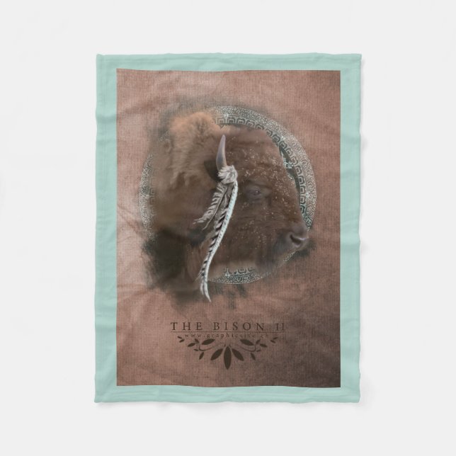 Bison II - Fleece Blanket (Vorderseite)