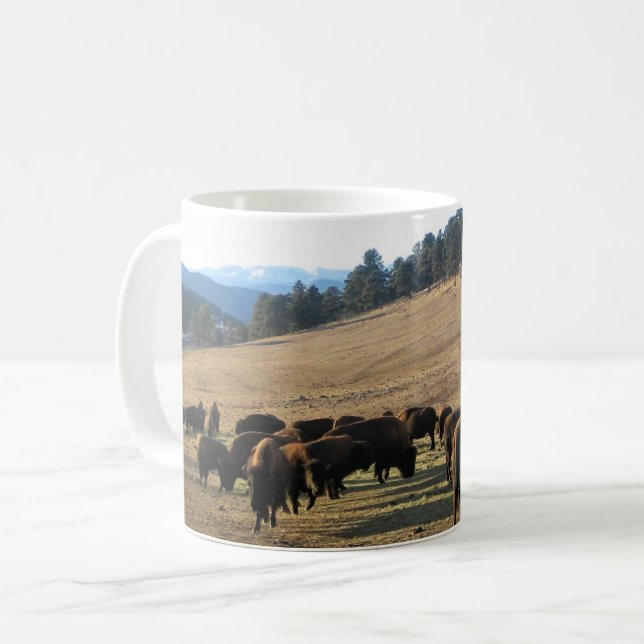 Bison in Colorado Kaffeetasse (Vorderseite Links)