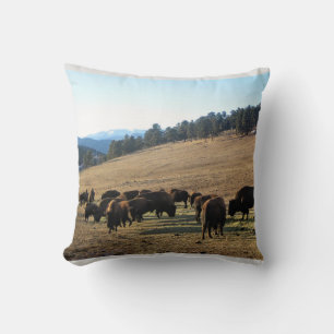 Bison in Colorado Kissen