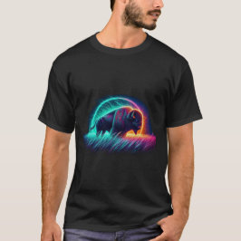 Bison in Grassland, wild lebende Tiere T-Shirt