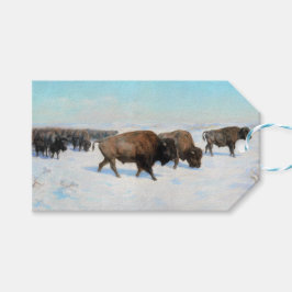 Bison in the Snow (von Rosa Bonheur) Geschenkanhänger