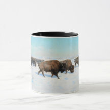 Bison in the Snow (von Rosa Bonheur)