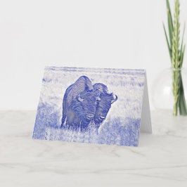 Bison in Yellowstone Nationalpark, Note Card