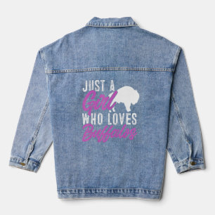 Bison Kids Just a Girl, die Buffalos Lieben Jeansjacke