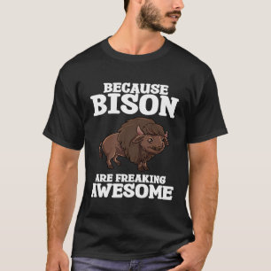 Bison Kuh Büffel Nationalpark westliche Wildnis T-Shirt