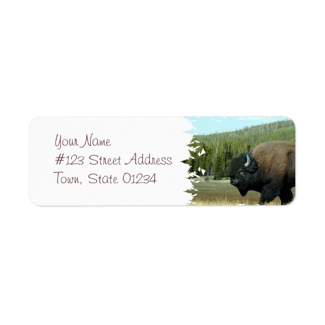 Bison Mailing Labels (Vorne)