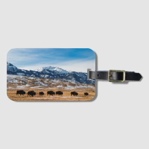 Bison-Migration Gepäckanhänger