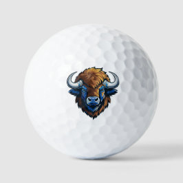 Bison mit großen Hörnern Golfball