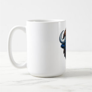 Bison mit großen Hörnern Kaffeetasse