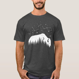 Bison Moon Wood Stars Dream Grosses Trekking T-Shirt