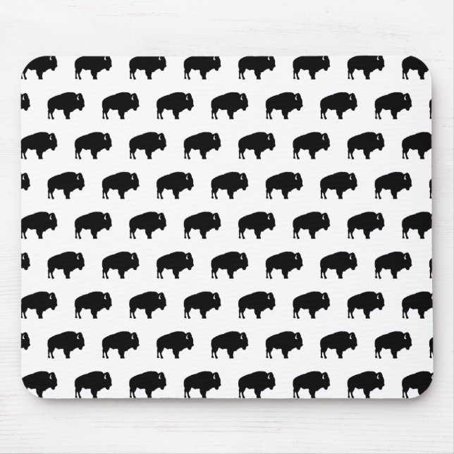 Bison-Muster Mousepad (Vorne)