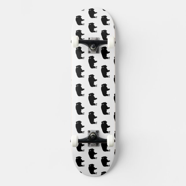 Bison-Muster Skateboard (Vorderseite)