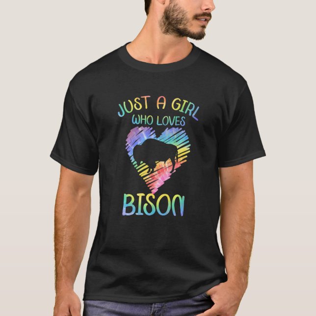 Bison Outfit Animal Apparel Retro Bison Accessorie T-Shirt (Vorderseite)