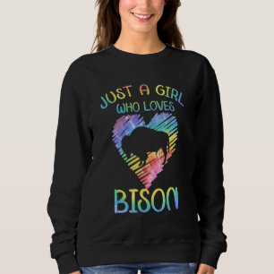 Bison-Outfit Tierbekleidung Retro-Bison-Zubehör Sweatshirt