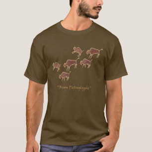 Bison-Petroglyphen T-Shirt