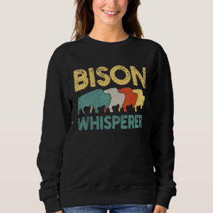 Bison Retro Vintag Sweatshirt