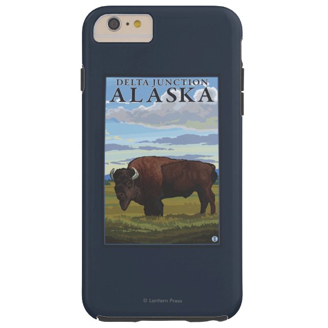 Bison-Szene - Deltakreuzung, Alaska Case-Mate iPhone Hülle (Rückseite)