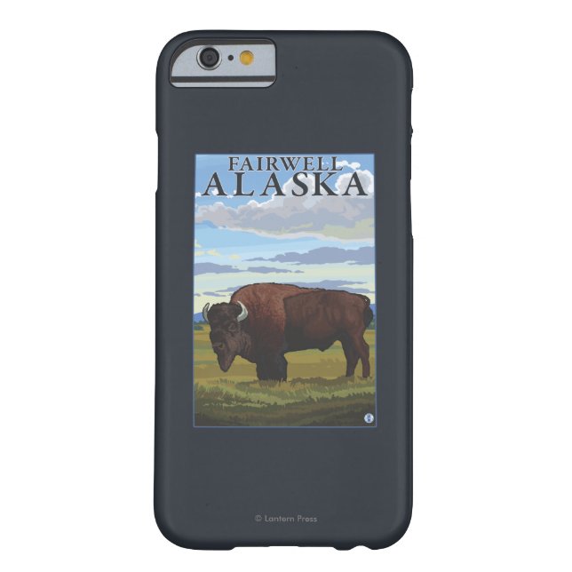 Bison-Szene - Fairwell, Alaska Case-Mate iPhone Hülle (Rückseite)