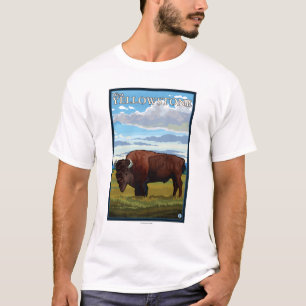 Bison-Szene - WestYellowstone, Montana T-Shirt