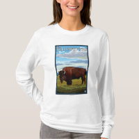 Bison-Szene - WestYellowstone, Montana