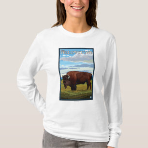 Bison-Szene - WestYellowstone, Montana T-Shirt