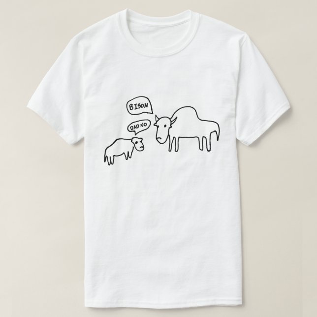 Bison-T - Shirt-Licht T-Shirt (Design vorne)